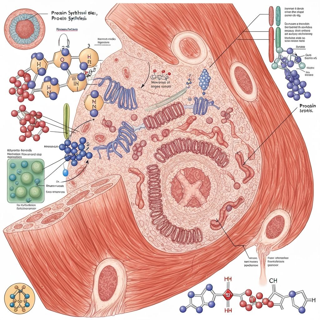 Muscle protein synthesis cellular level
